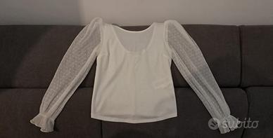 Maglia con maniche chiffon di Naf Naf,