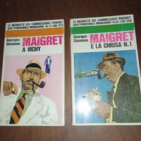 gialli  " Maigret"  e videocassetta VHS