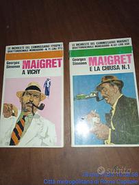 gialli  " Maigret"  e videocassetta VHS