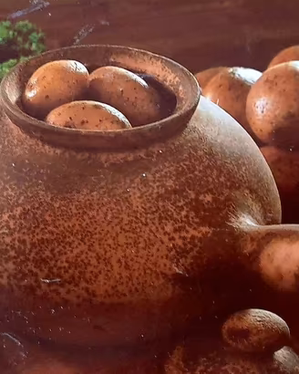Pentola in ceramica d'argilla "Potato Fire"