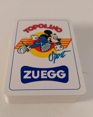 Topolino Sport Zuegg- Mazzo di 54 Carte Illustrate