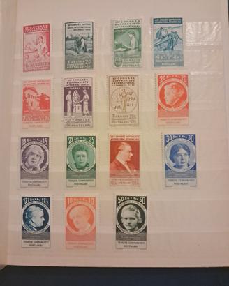 Serie di francobolli turca rara