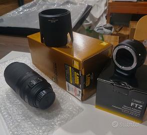 Anello FTZ + Nikon AF-P 70-300 VR ED no DX