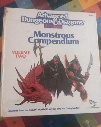 Advanced Dungeons Dragons Monstrous Compendium DUE