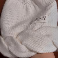 Berretto donna bianco panna DKNY taglia 54