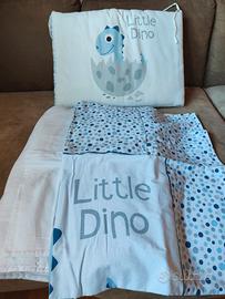 piumino culla e paracolpi