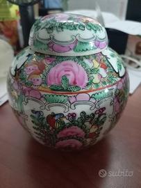 Vaso porcellana cinese decorato