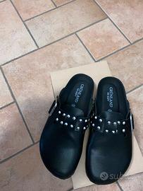 Ciabatte Grunland punta chiusa con borchie nr.38