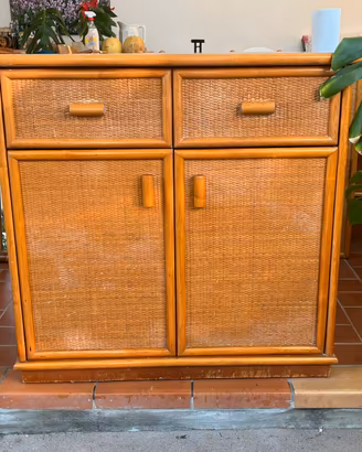 Mobiletto vintage in bambù - anni ‘70