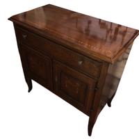 Antico mobile consolle legno noce intarsiato