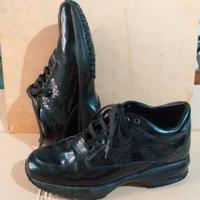 Scarpe Hogan neakers donna vernice nero 36 1/2