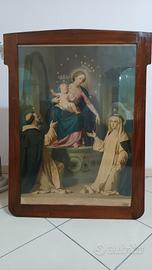 Quadro Madonna di Pompei restaurato 