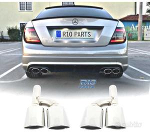 TERMINALI SCARICO MERCEDES CLASSE C W204 07-15 LOO