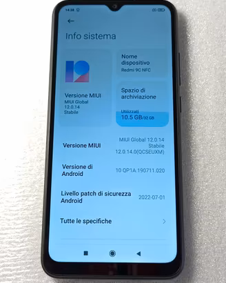 Xiaomi Redmi 9c NFC Perfetto batt 5000mAh Dual-SIM