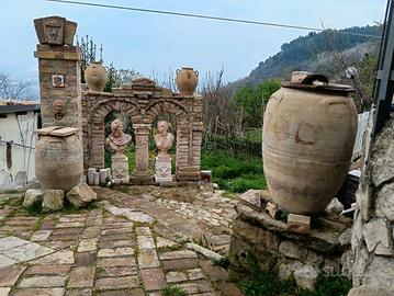 coppia anfore grandi antiche, h 80 cm