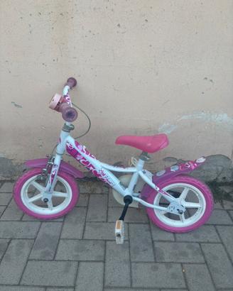 Bici con rotelle bimba