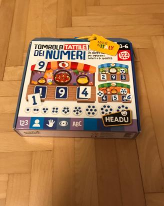 Tombola tattile Montessori 3-6 anni