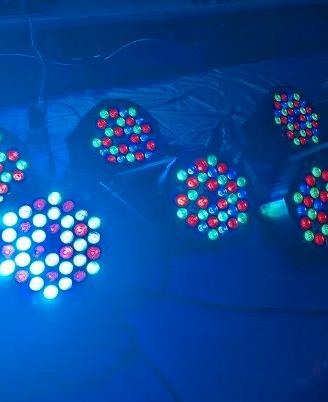 Coppia Par LED 36 Watt RGB slim con telecomando