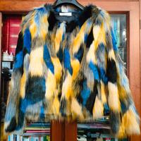 Pellicciotto Ecologico Multicolor Paccio donna