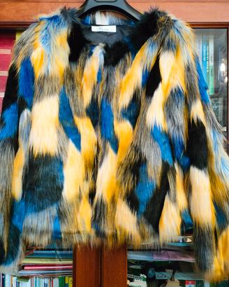 Pellicciotto Ecologico Multicolor Paccio donna