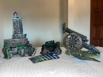 Decorazioni acquario relitto marino 3 pezzi