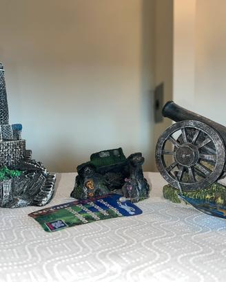 Decorazioni acquario relitto marino 3 pezzi