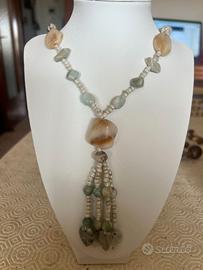 bellisima colana materiale marino vintage lunga
