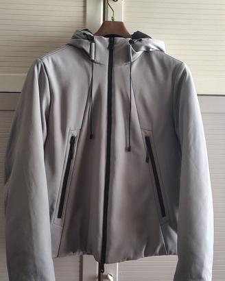 Giacca Softshell Tecnica con Cappuccio – Grigio Ch