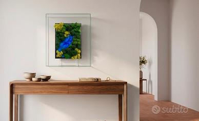 Quadro in muschio stabilizzato - lago nel bosco