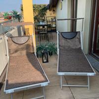 2 Lettini in Alluminio Santorini