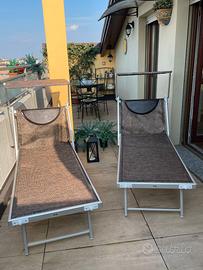 2 Lettini in Alluminio Santorini