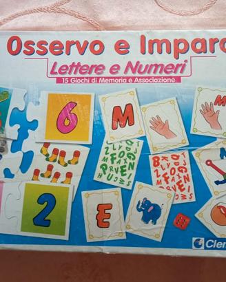 giochi di memoria osservo e imparo.