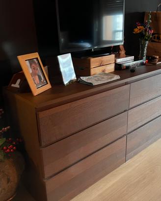 Cassettiera IKEA MALM 6 cassetti – marrone