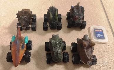 DINO TRUCKS E AUTO A MOLLA  (pull back cars)