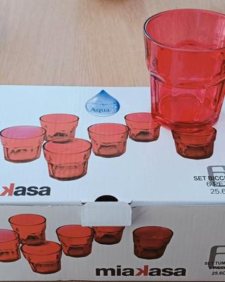 Bicchieri per acqua rossi