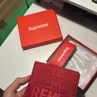 Portafoglio Supreme rosso