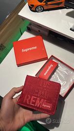 Portafoglio Supreme rosso