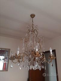 Lampadario a gocce cristallo