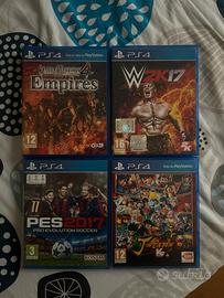 Lotto 4 Giochi PS4 (Samurai Warriors, J-Stars)