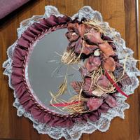 Specchio decorato a mano