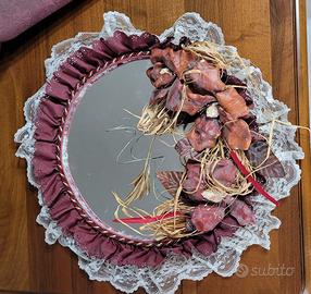 Specchio decorato a mano