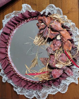 Specchio decorato a mano