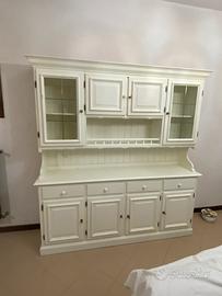 Credenza cristalliera bianca