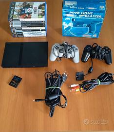 PS2 Slim con Giochi Pistola e cavi