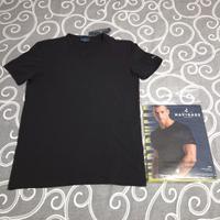T-shirt Navigare (size 4/M) scollo a V nero cotone