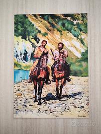 Stampa al laser Bud Spencer Terence Hill, 25*35 cm