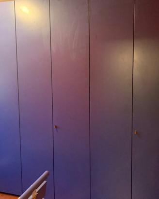 Armadio blu 6 ante