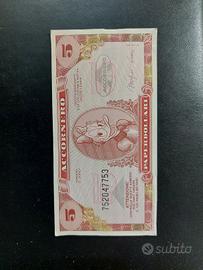 Banconota 5 paperdollari - ACCORNERO DISNEY (1988)