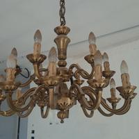 Lampadari e applique vintage in Ottone