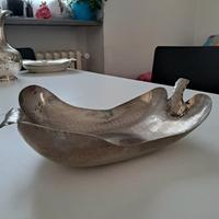 SILVER PERA CENTROTAVOLA DECORATIVO ARTIGIANALE 